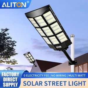 Intelligent light controlled solar street light