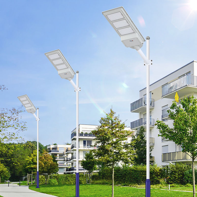 Human body sensing solar integrated street light