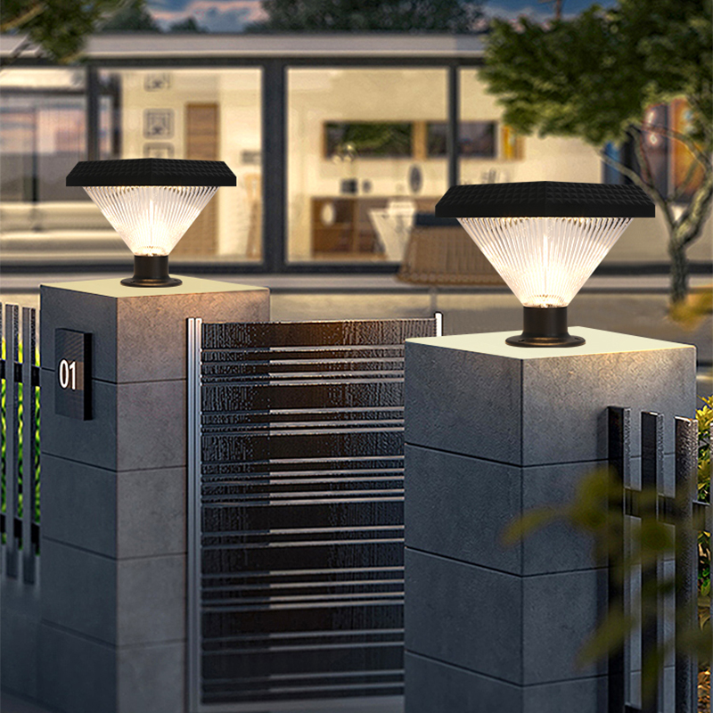 Round Solar capital lamp